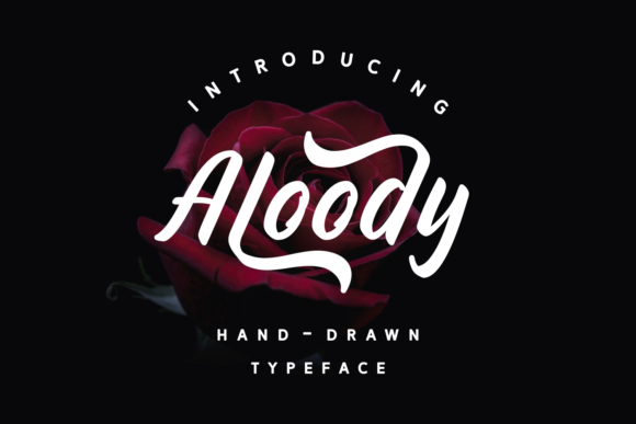 Aloody Font: Bold Swashes for Impactful Brand Identity