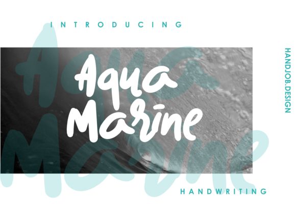 Aqua Marine Font: Bold Script for Digital Campaigns