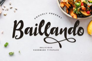 Baillando Font: Bold Handwritten Style for Crafters