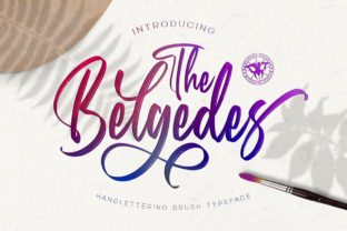 Belgedes Font: Elegant Brush Script for Web Design