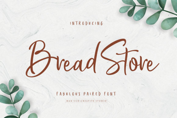 Bread Store Font: Playful Script for Handmade Labels