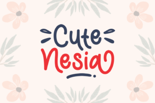 Cute Nesia Font: Bold Handwritten Style for Editorial Design