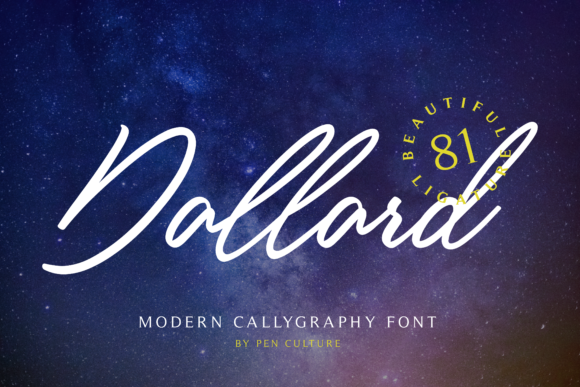 Dallard: A Modern Calligraphy Font for Editorial Design