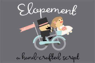 Elopement Font: A Casual Script for Handmade Labels