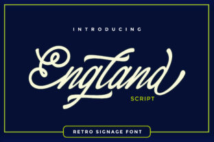 England Script: Retro Signage Font Review & Guide
