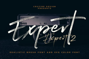Expert Font: Bold Handwritten Style for Editorial Design