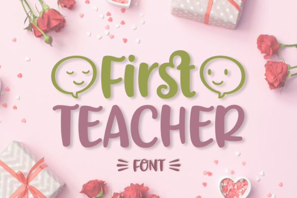 First Teacher Font: Whimsical Script for Brand Identity