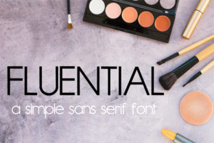 Fluential Font: Simple Sans Serif for Handmade Labels