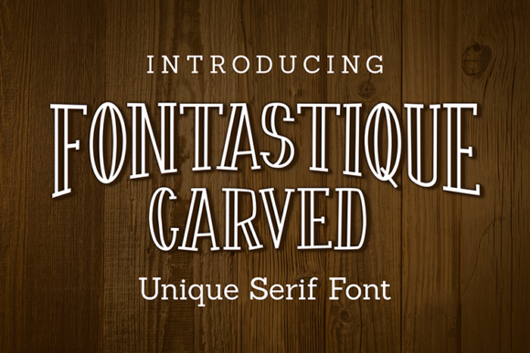 Fontastique Carved Font Review for Brand Identity