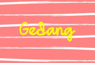 Gedang Font: Playful Script Handwritten Typography for Small Business Branding