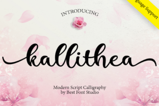 Kallithea Script Font for Elegant Campaign Visuals