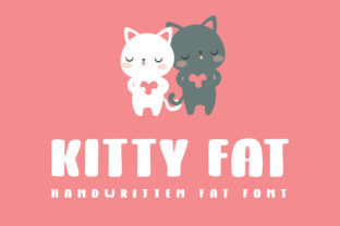 Kitty Fat Font Review: Bold Script Handwritten Type for Kids and Cartoon Branding