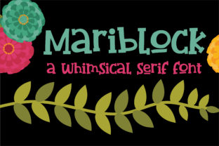 Mariblock Font: Whimsical Serif for Boutique Branding