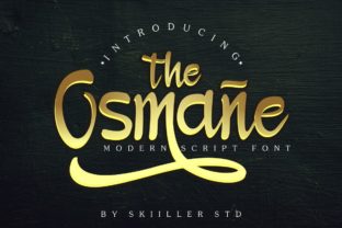 Osmane Font: Modern Script for Handmade Products