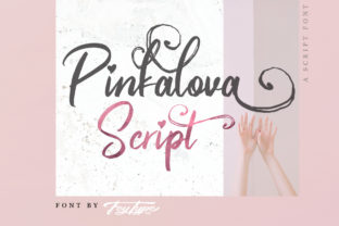 Pinkalova Font: Curvy Script for Handmade Products