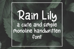 Rain Lily Font for Modern Web Design