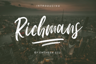 Richmans Font: Elevating Editorial Design with Striped Script