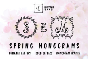 Spring Monogram Font for Elegant Digital Marketing