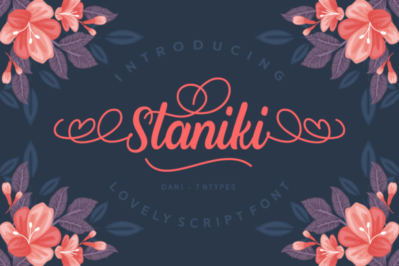 Staniki Script Font for Elegant Handmade Products