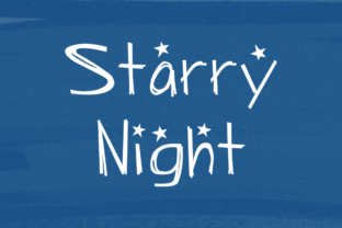 Starry Night Font: Authentic Handwritten Style for Makers