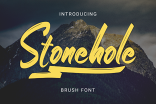Stonehole Font: Textured Hand-Lettering for Makers