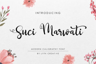 Suci Marwati Font: Modern Calligraphy for Handmade Labels