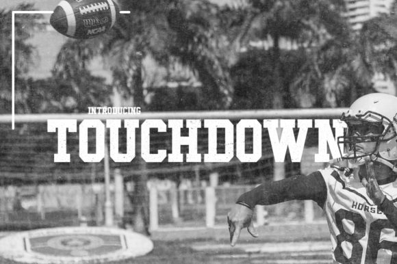 Touchdown Font: Sporty Slab Serif for Web Design